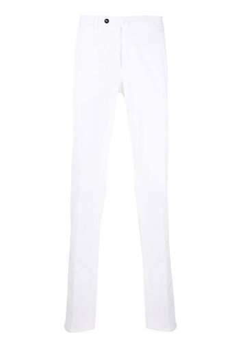 PT TORINO mid-rise straight-leg trousers - Bianco