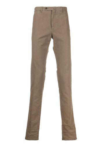 PT TORINO slim-cut chino trousers - Marrone