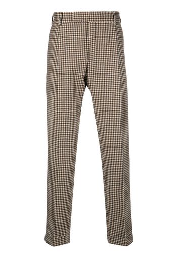 PT TORINO check-pattern cropped trousers - Toni neutri