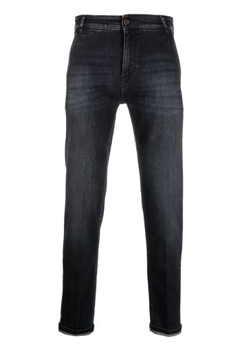 PT TORINO logo-patch straight-leg jeans - Nero