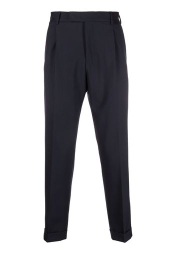 PT TORINO mid-rise cropped trousers - Blu