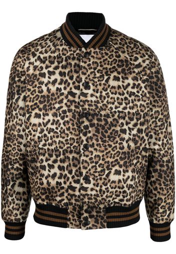 PT TORINO leopard-print bomber jacket - Nero