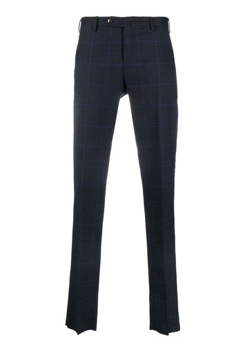 PT TORINO checked tailored trousers - Blu