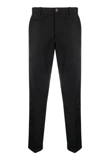 PT TORINO slim-cut chino trousers - Nero