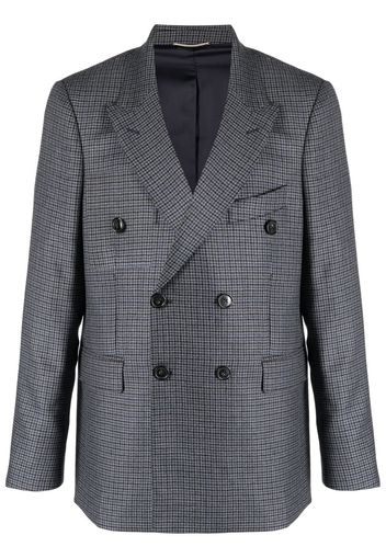 PT Torino double-breasted check blazer - Grigio