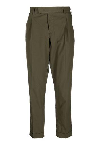 PT Torino pleat-detail straight-leg trousers - Verde