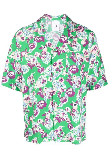 PT Torino floral-print shirt - Verde