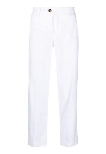 PT Torino straight-leg linen trousers - Bianco