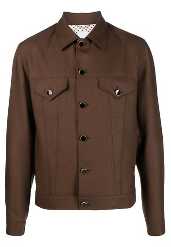 PT Torino buttoned shirt jacket - Marrone
