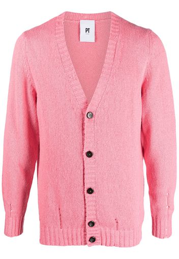 PT Torino buttoned knit cardigan - Rosa