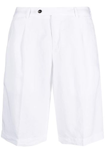 PT Torino pleat-detail lyocell blend shorts - Bianco