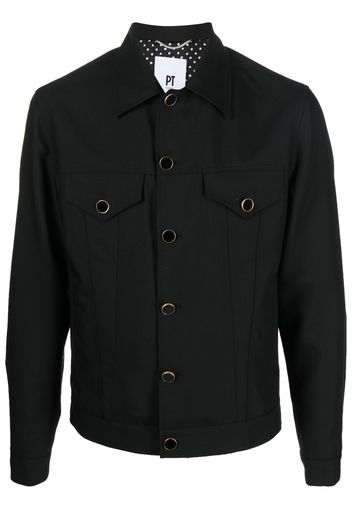 PT Torino wool-mohair lightweight jacket - Nero