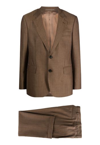 PT Torino pinstriped virgin-wool suit - Marrone