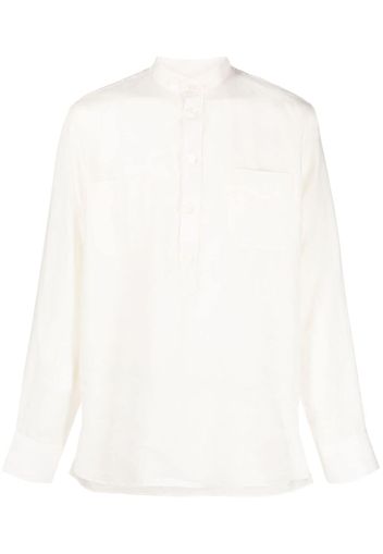PT Torino long-sleeve linen shirt - Bianco