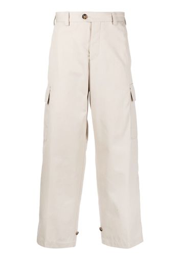 PT Torino straight-leg chino cargo trousers - Toni neutri