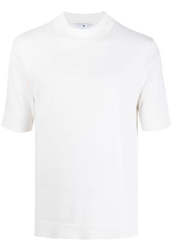 PT Torino crew-neck cotton-silk T-shirt - Toni neutri