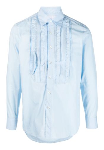 PT Torino long-sleeve bib-collar shirt - Blu