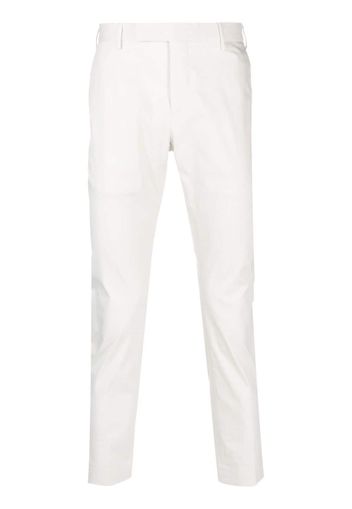 PT Torino feather-detail tapered-leg trousers - Toni neutri