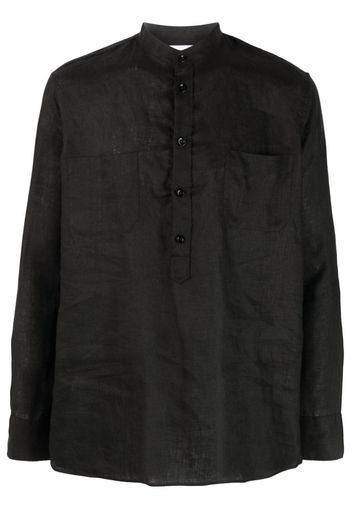 PT Torino long-sleeve linen shirt - Nero