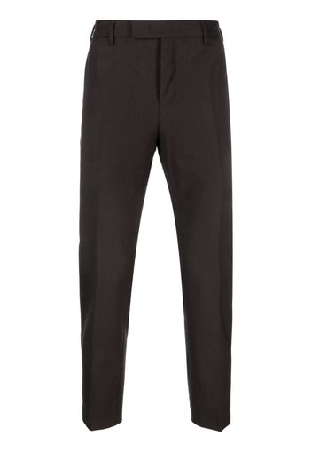 PT Torino mid-rise wool tailored trousers - Marrone