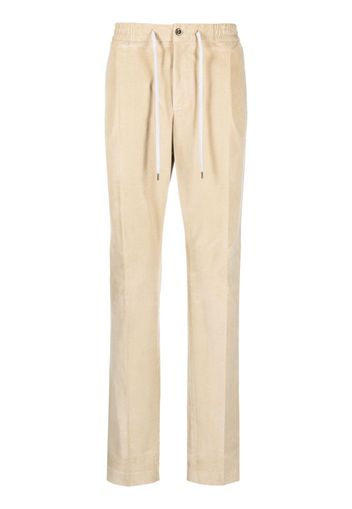 PT Torino corduroy straight-leg cotton trousers - Toni neutri