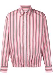 PT TORINO striped zipped shirt - Rosa