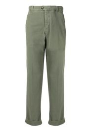 PT TORINO Pantaloni crop dritti - Verde