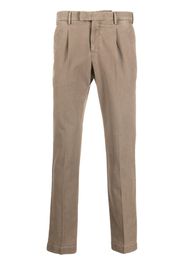 PT TORINO straight-leg cotton-lyocell trousers - Toni neutri