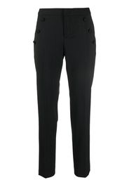 PT TORINO Pantaloni slim gessati - Nero