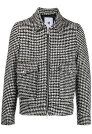 PT TORINO check-pattern zip-up jacket - Nero