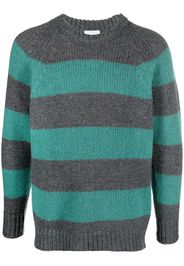 PT Torino horizontal-stripe wool jumper - Grigio