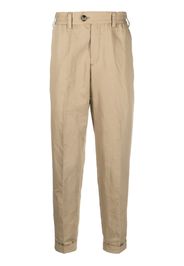 PT Torino cropped straight-leg trousers - Marrone