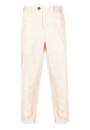 PT Torino cropped straight-leg trousers - Toni neutri