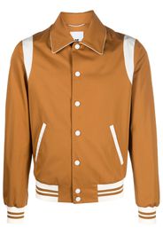 PT Torino stripe-detail cotton jacket - Marrone