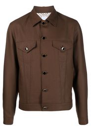 PT Torino buttoned shirt jacket - Marrone