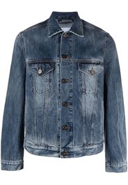 PT Torino bleach-effect denim jacket - Blu