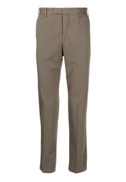 PT Torino pressed-crease tapered trousers - Marrone