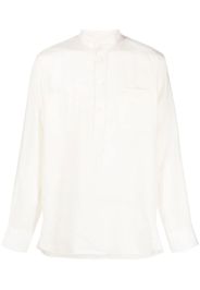 PT Torino long-sleeve linen shirt - Bianco