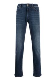 PT Torino washed-denim slim-cut jeans - Blu