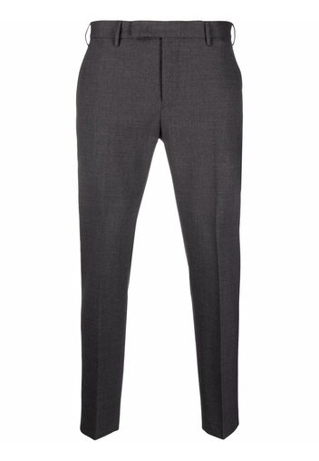 Pt01 pressed-crease charm-detail tailored trousers - Grigio