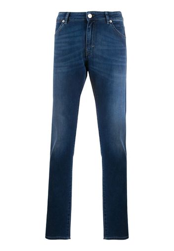 mid-rise slim jeans