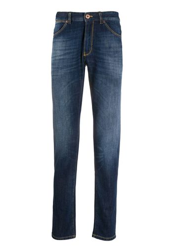 denim straight leg jeans