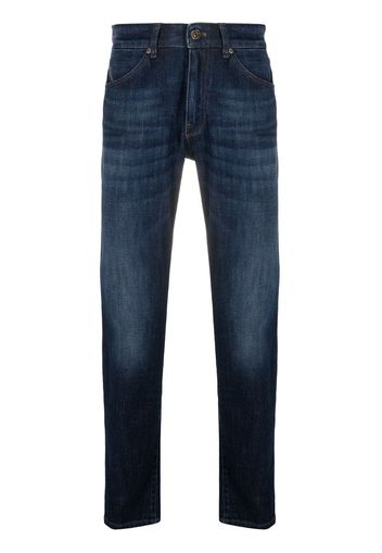 mid-rise slim-fit jeans