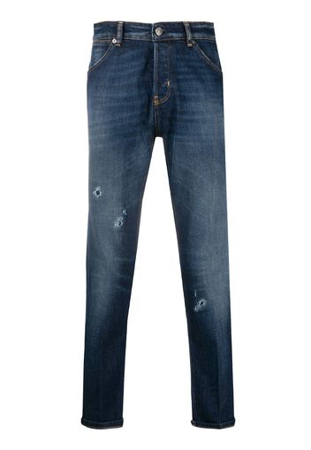 mid-rise slim jeans