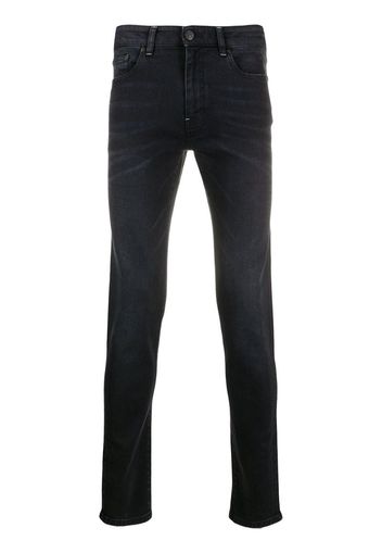 mid-rise slim-fit jeans