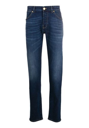 faded slim-fit jeans