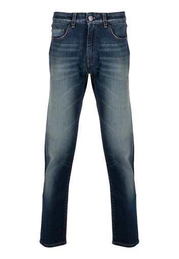 Pt05 slim-cut faded jeans - Blu