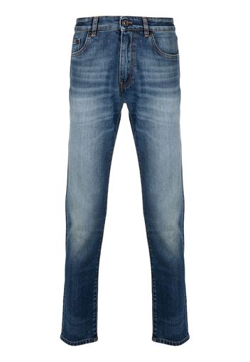 Pt05 slim-cut faded jeans - Blu