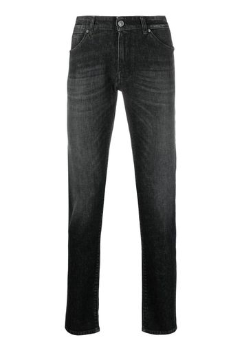 Pt05 Jeans slim a vita bassa - Nero