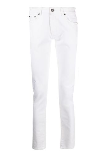 Pt05 Jeans culotte slim con cinque tasche - Bianco